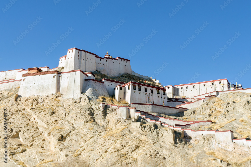 Gyantse Dzong old fort, Tibet