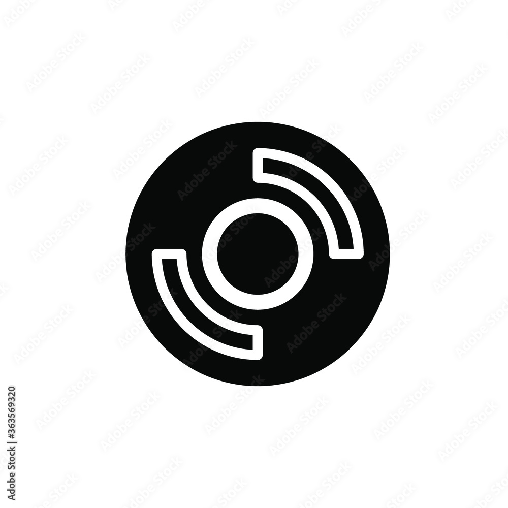 Illustration Vector graphic of disc icon Illustration Vector graphic of disc icon