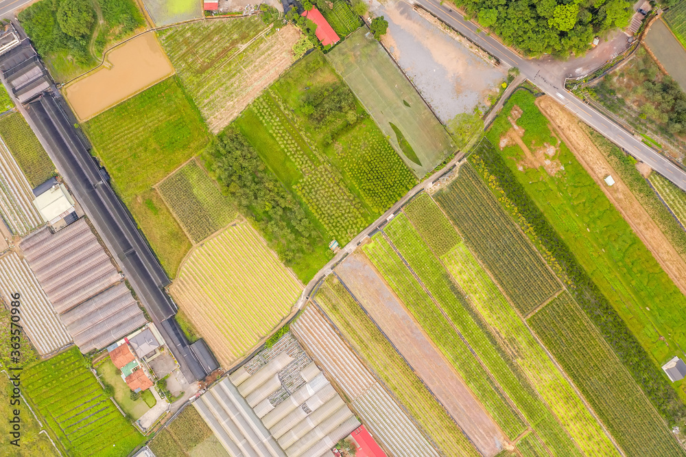 Fototapeta premium aerial view of Puli township