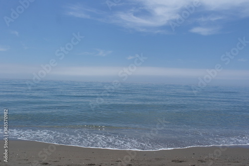 waves on the beach