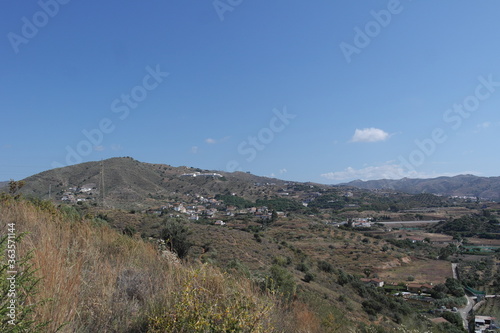 mountain landscape with blue sky