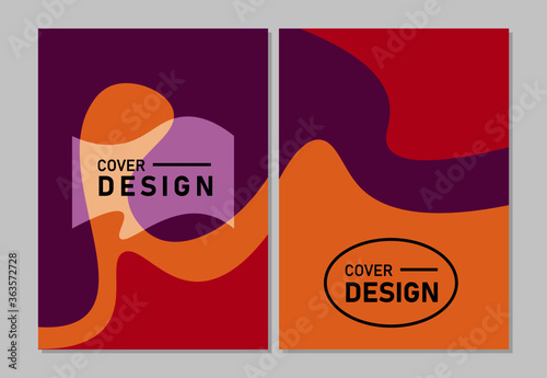 Cover design modern template paper cut design abstract background