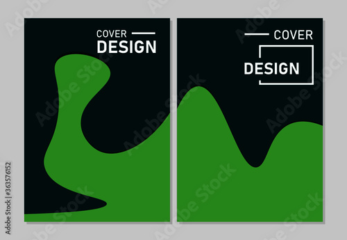 Cover design modern template paper cut design abstract background
