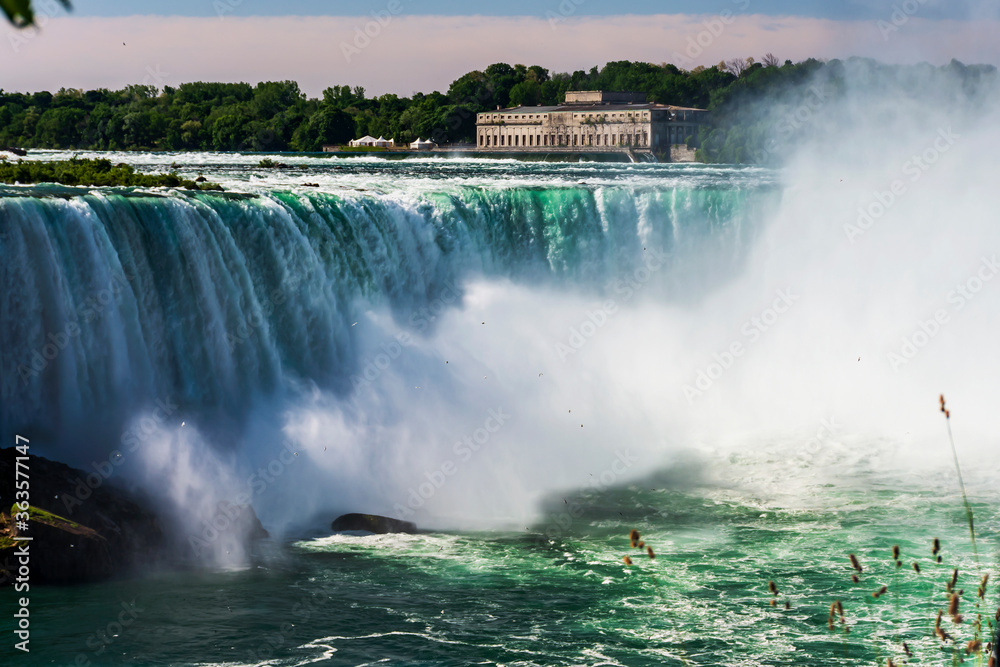 gorgeous and power full niagara falls looking from canada toward the united states gorgeous and power full niagara falls looking from canada toward the united states
