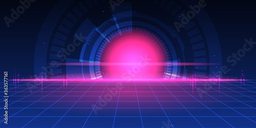 Abstract futuristic technology background.	