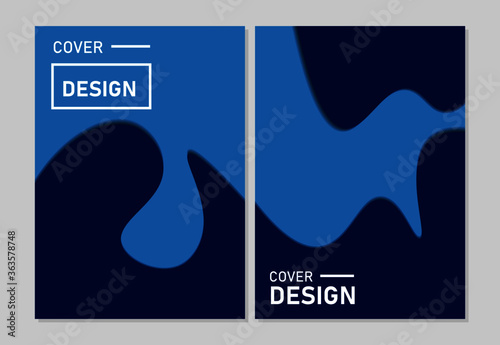 Cover design modern template paper cut design abstract background