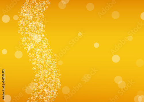 Splash beer. Background for craft lager. Oktoberfest foam.