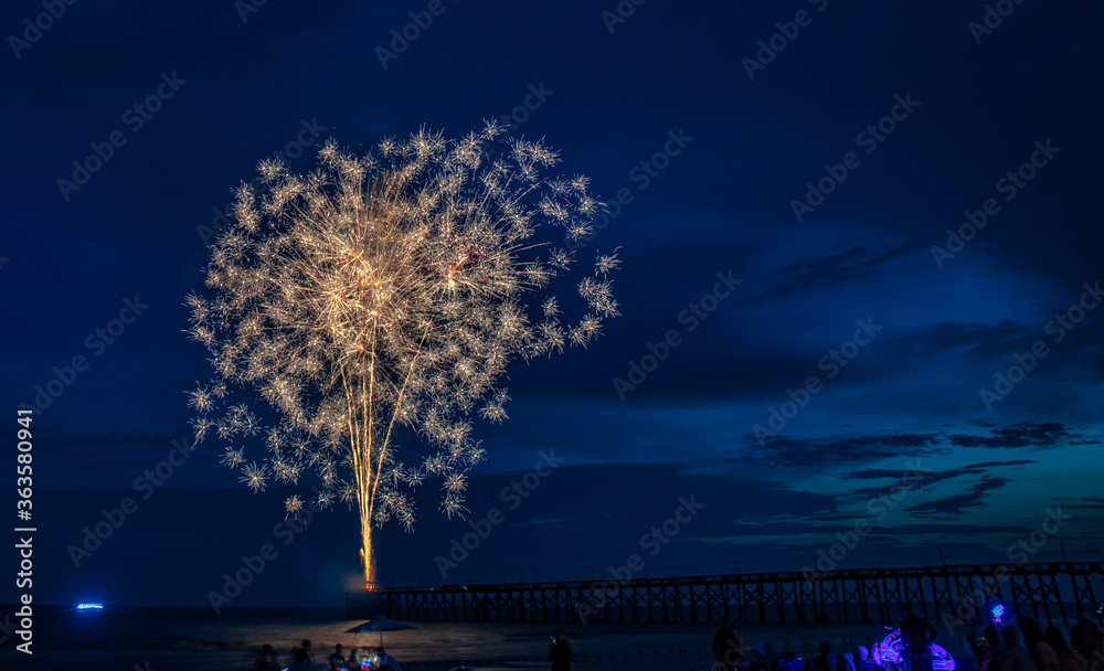 Oak Island Fireworks. 7.1.2020. One of the only fireworks displays for