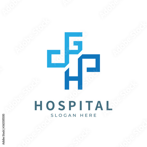 Free Download Health logo with initial letter G H, H G, G H logo designs concept. Medical health-care logo designs template. - GFXLoad