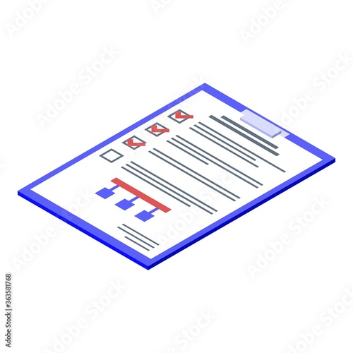 Testing software scenario icon. Isometric of testing software scenario vector icon for web design isolated on white background