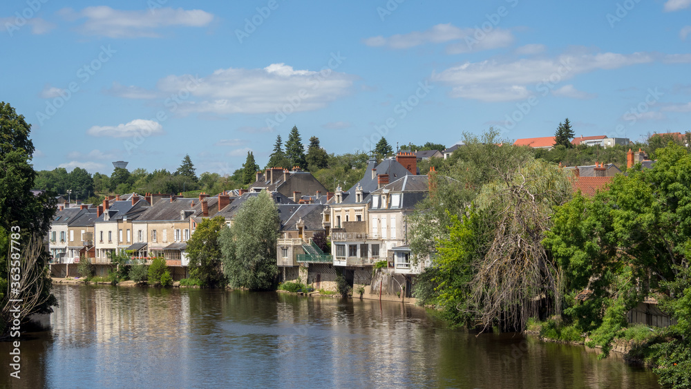 townscape in Argenton sur Creuse, France