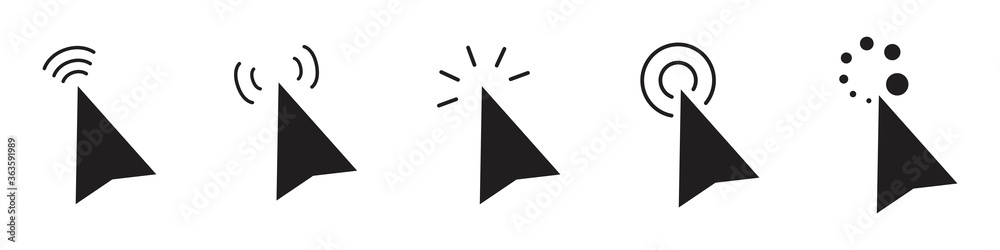 Set of arrows of computer mice. Pixel cursors icons. Vector Illustration
Set of arrows of computer mice. Pixel cursors icons. Vector Illustration