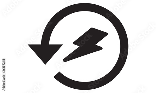 Quick response icon. vector graphics 