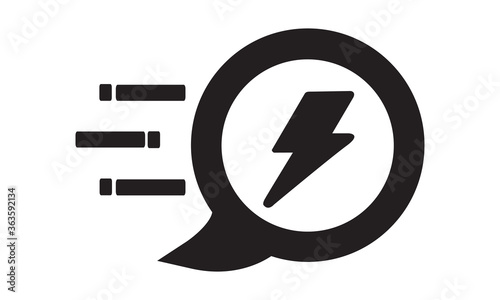 Quick response icon. vector graphics 
