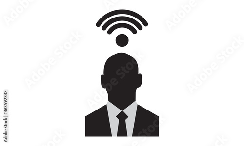 Business communication icon. vector graphics 
