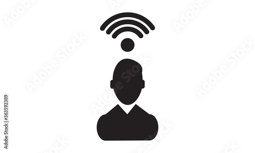 Business communication icon. vector graphics 