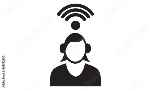 Business communication icon. vector graphics 