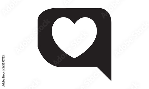 Love Feedback Icon. vector graphics 