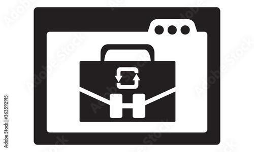 Online Switch job icon. vector graphics 