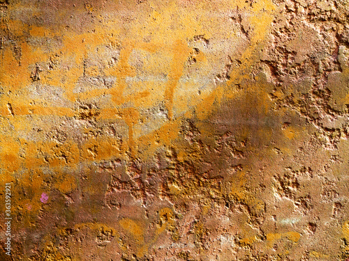 Abstract concrete, weathered with cracks and scratches. Landscape style. Grungy Concrete Surface. Great background or texture.