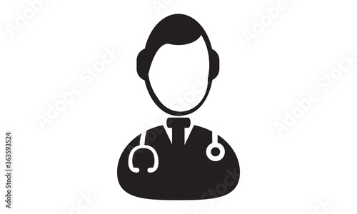 Male Doctor Icon.vector graphics 