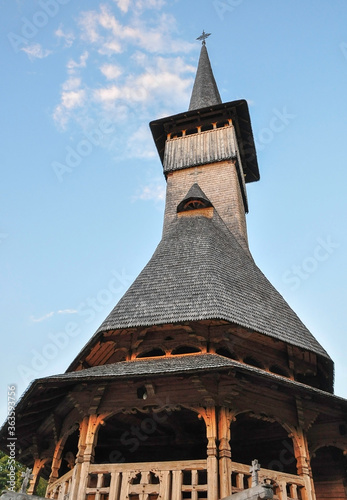 Barsana Monastery, Maramures, Romania, Europe, spring 2018. Beautiful church of the Barsana Orthodox Monastery. Barsana Monastery is one of the main points of interest in the Maramures area.