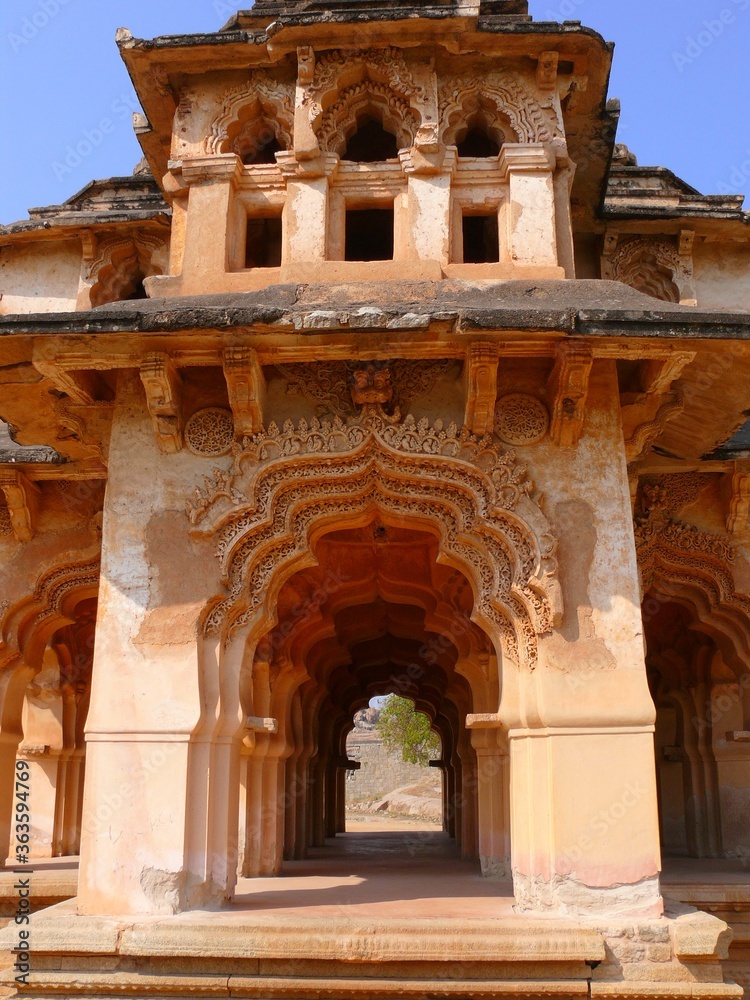 South India, Karnataka State, Hospet, Hampi State Temple and around