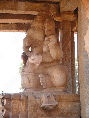 South India, Karnataka State, Hospet, Hampi State Temple and around photo