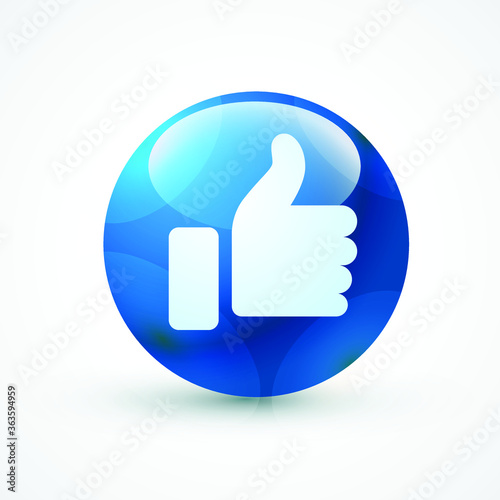  3d vector round blue cartoon bubble emoticons for social media chat comment reactions, icon template like emoji character message