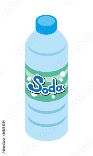 ペットボトル飲料のソーダ水