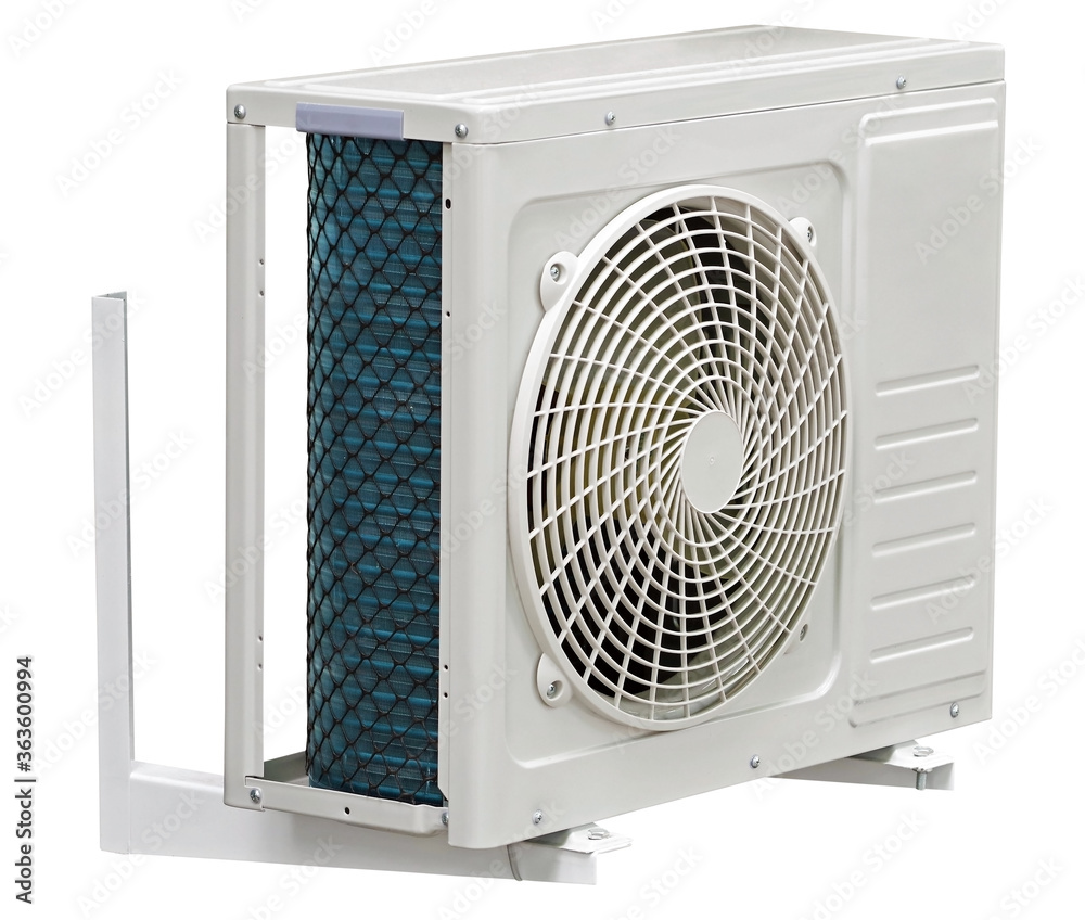 Fototapeta premium air conditioning compressor isolated on white