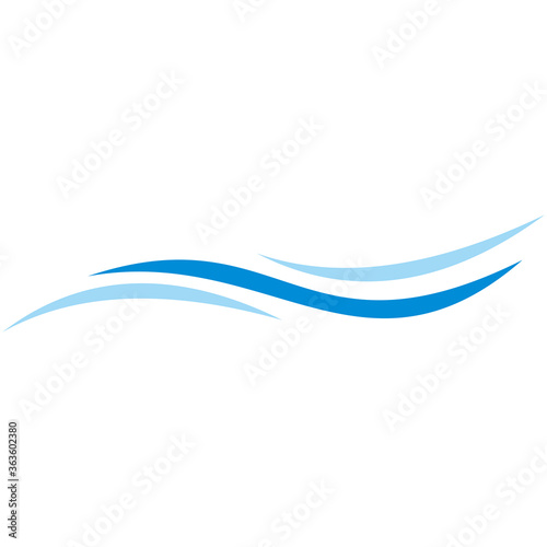 Water wave Logo Template vector illustration design