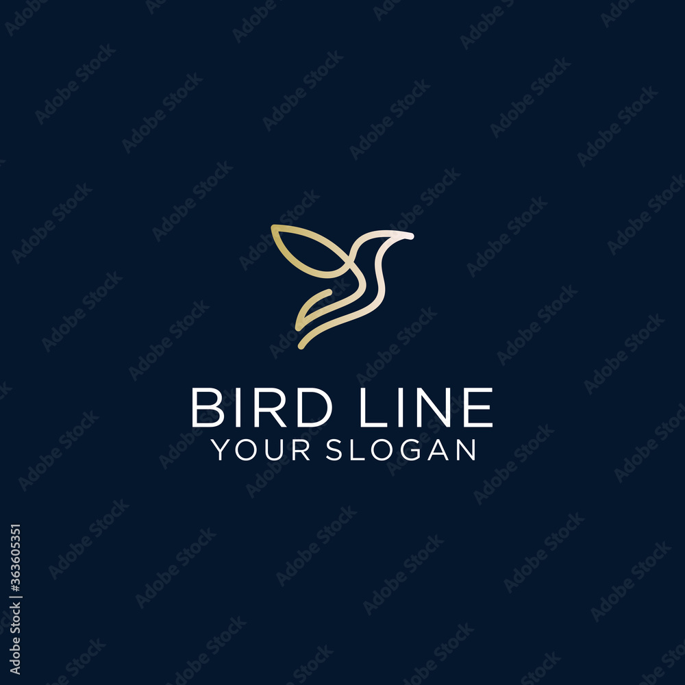 bird line art logo vector bird line art logo vector