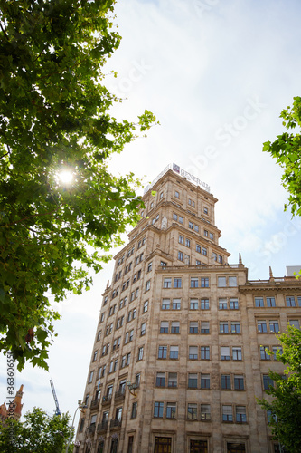 Obraz na płótnie Streets in the city of Barcelona, Spain w salonie