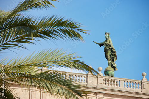 Obraz na płótnie Streets in the city of Barcelona, Spain w salonie