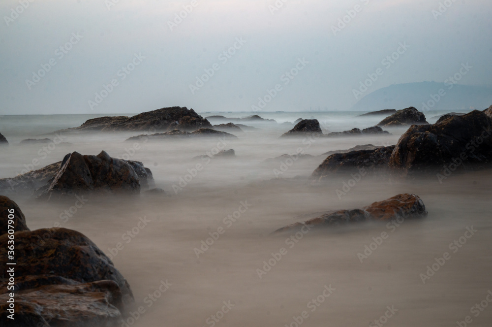 Obraz premium Long exposure beach