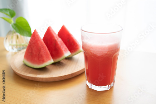 Summer delicious watermelon juice