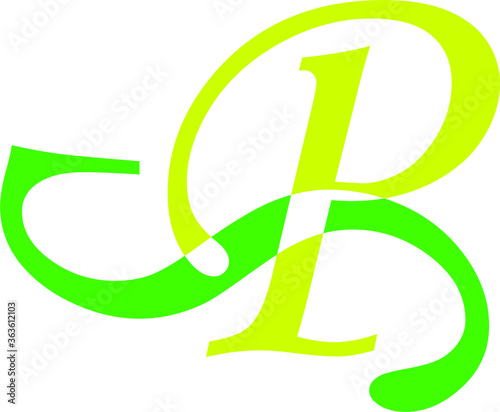 illustration of initial letter ps logo vector
