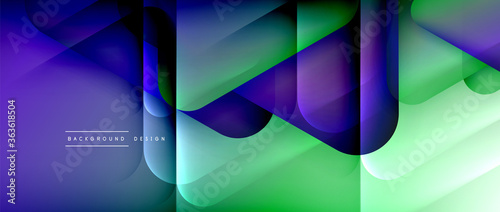 Triangle shapes geometric abstract background. 3D shadow effects and fluid gradients. Modern overlapping forms wallpaper for your text message