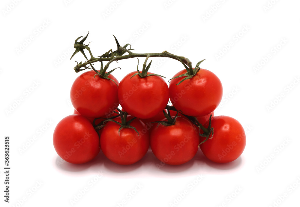Several red ripe tomatoes on a light background. Natural product. Natural color. Close-up. Several red ripe tomatoes on a light background. Natural product. Natural color. Close-up.
