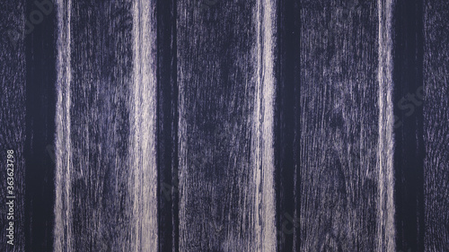 Dark Violet background texture. Dark wooden planks. Dark wood texture background. Gradient. Banner.