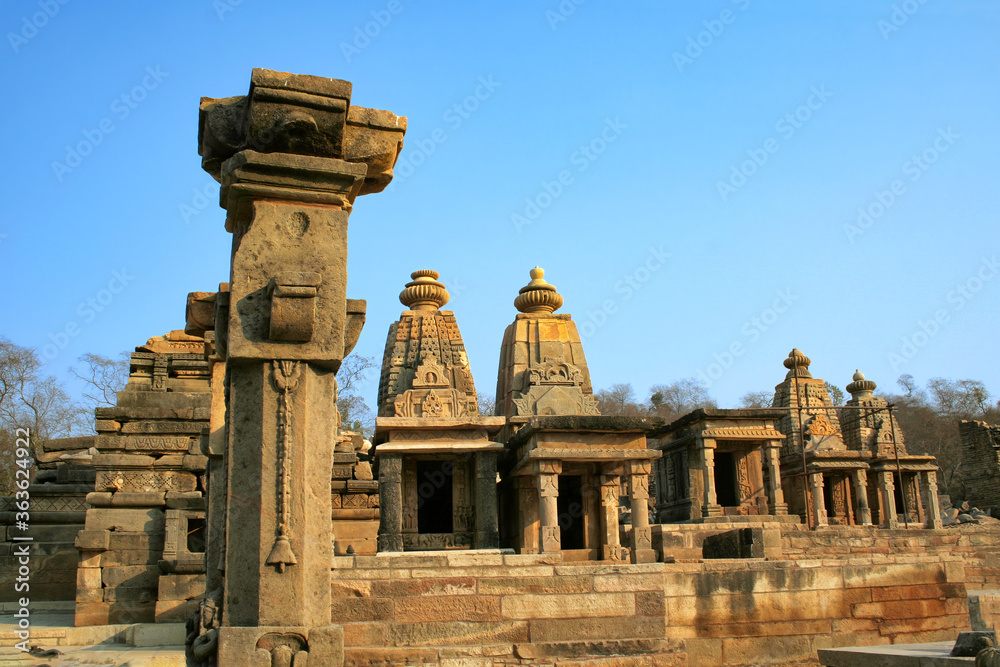 Bateshwar Hindu temples in north Madhya Pradesh, India.