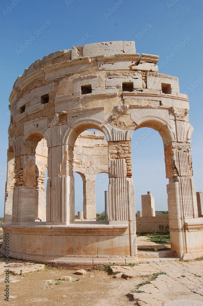 Ancient ruins of Leptis Magna in Libya