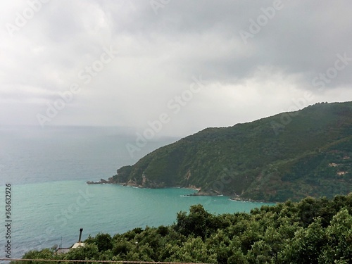 Rain is coming over the Ionian sea