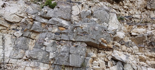 rock wall of mountain