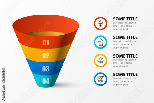 Infographic design template. Creative concept with 4 steps