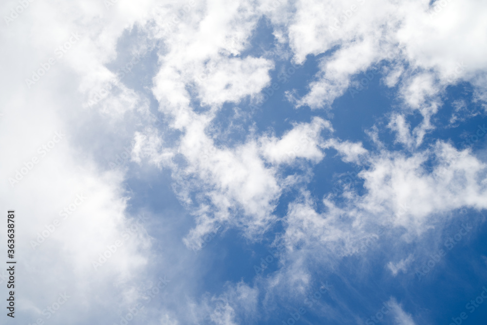 Beautiful blue sky and white clouds. The concept of changing the sky in the pictures. Beautiful blue sky and white clouds. The concept of changing the sky in the pictures.
