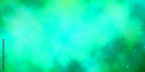 Light Green vector texture with beautiful stars. Colorful illustration in abstract style with gradient stars. Pattern for wrapping gifts.