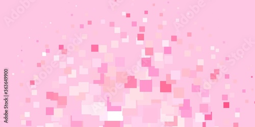 Light Pink, Yellow vector background in polygonal style. Rectangles with colorful gradient on abstract background. Pattern for websites, landing pages.