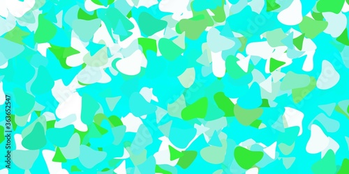 Light green vector template with abstract forms.